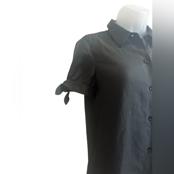 Kate Spade New York Black Silk Blend Button Front Blouse Size 4 - Picture 2 of 6